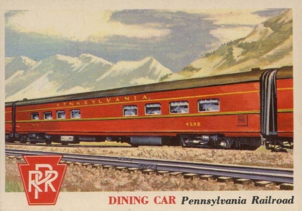 1955 Topps Rails & Sails Dining Car #96 Non-Sports Card
