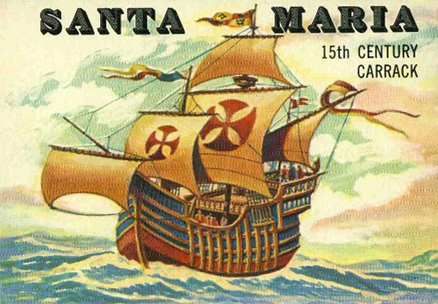 1955 Topps Rails & Sails Santa Maria #137 Non-Sports Card