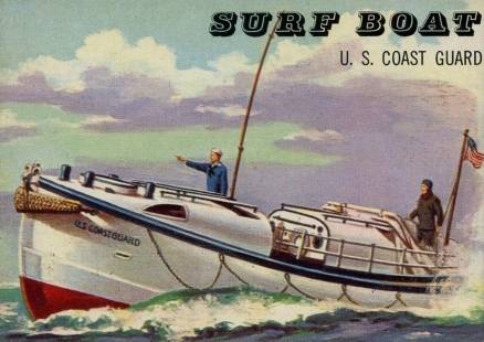 1955 Topps Rails & Sails Surf Boat #168 Non-Sports Card