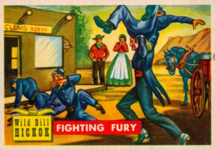 1956  Round-Up Fighting Fury #7 Non-Sports Card