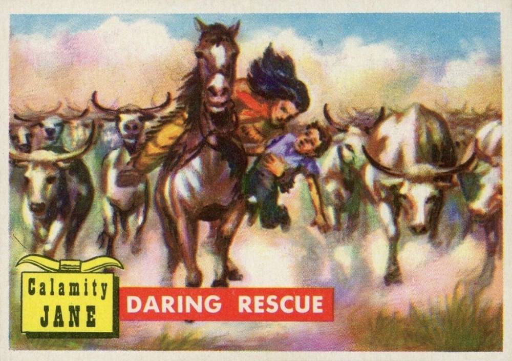 1956  Round-Up Daring Rescue #12 Non-Sports Card
