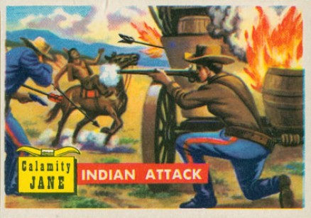 1956  Round-Up Indian Attack #13 Non-Sports Card