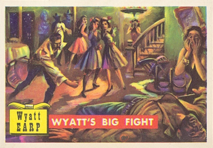 1956  Round-Up Wyatts big Fight #35 Non-Sports Card
