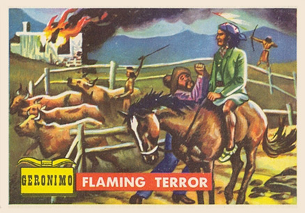 1956  Round-Up Flaming Terror #68 Non-Sports Card