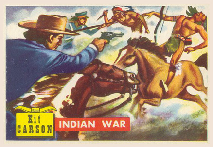 1956  Round-Up Indian War #80 Non-Sports Card