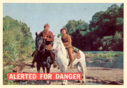 1956 Davy Crockett Orange Alerted For Danger #7 Non-Sports Card