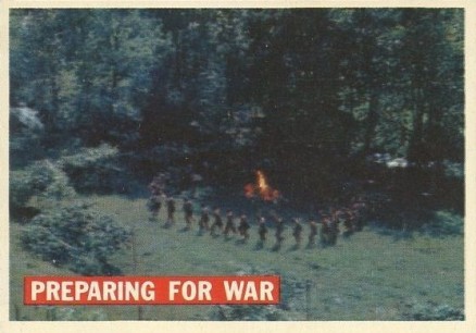 1956 Davy Crockett Orange Preparing For War #8 Non-Sports Card