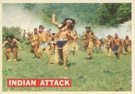 1956 Davy Crockett Orange Indian Attack #14 Non-Sports Card