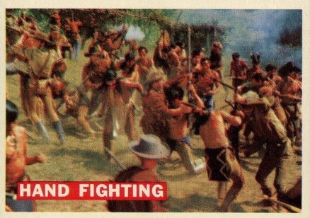 1956 Davy Crockett Orange Hand Fighting #20 Non-Sports Card