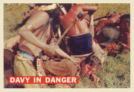 1956 Davy Crockett Orange Davy In Danger #22 Non-Sports Card