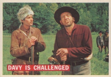 1956 Davy Crockett Orange Davy Is Challenged #34 Non-Sports Card