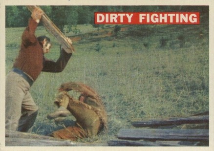 1956 Davy Crockett Orange Dirty Fighting #37 Non-Sports Card