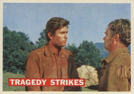 1956 Davy Crockett Orange Tragedy Strikes #40 Non-Sports Card