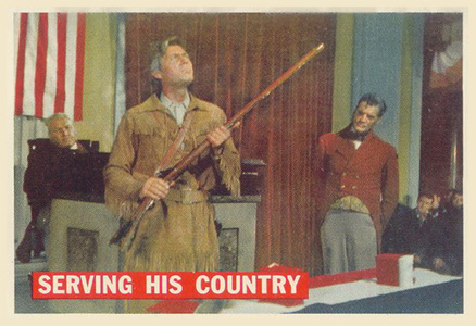 1956 Davy Crockett Orange Serving His Country #42 Non-Sports Card
