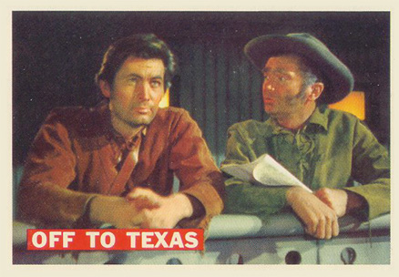 1956 Davy Crockett Orange Off To Texas #46 Non-Sports Card