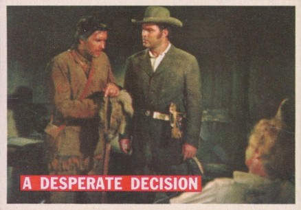 1956 Davy Crockett Orange A Desperate Decision #52 Non-Sports Card