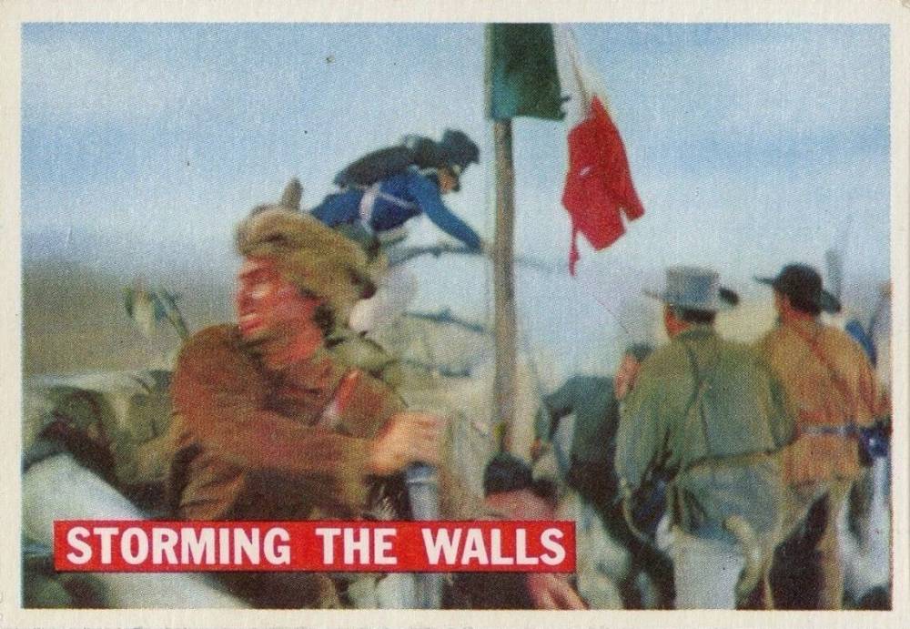 1956 Davy Crockett Orange Storming The Walls #67 Non-Sports Card