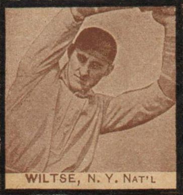 1909 Strip Card Hooks Wiltse # Baseball Card