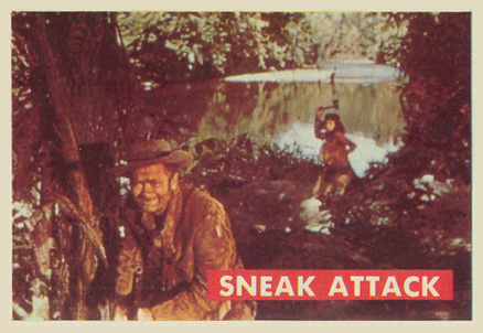 1956 Davy Crockett Green Back Sneak Attack #26A Non-Sports Card