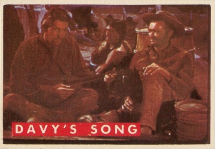 1956 Davy Crockett Green Back Davy's Song #63A Non-Sports Card