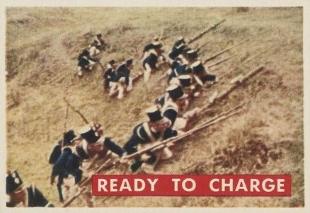 1956 Davy Crockett Green Back Ready To Charge #66A Non-Sports Card