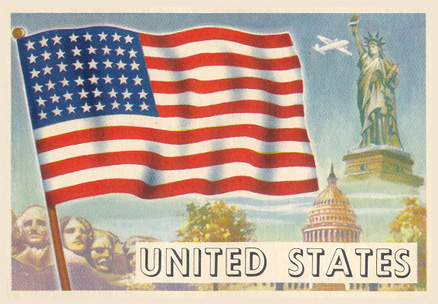 1956 Flags of World United States #1 Non-Sports Card