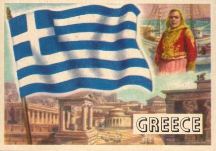 1956 Flags of World Greece #13 Non-Sports Card