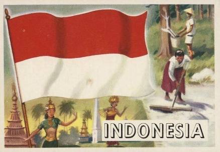 1956 Flags of World Indonesia #20 Non-Sports Card