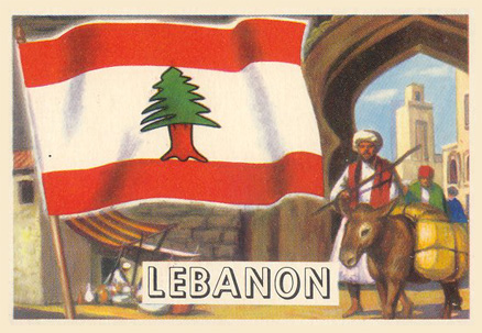 1956 Flags of World Lebanon #33 Non-Sports Card