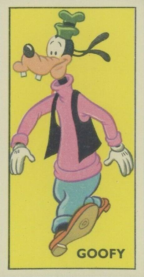 1957 Barratt-Walt Disney Characters 2nd Series Goofy #6 Non-Sports Card