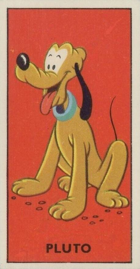 1957 Barratt-Walt Disney Characters 2nd Series Pluto #7 Non-Sports Card