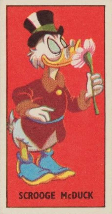 1957 Barratt-Walt Disney Characters 2nd Series Scrooge McDuck #40 Non-Sports Card