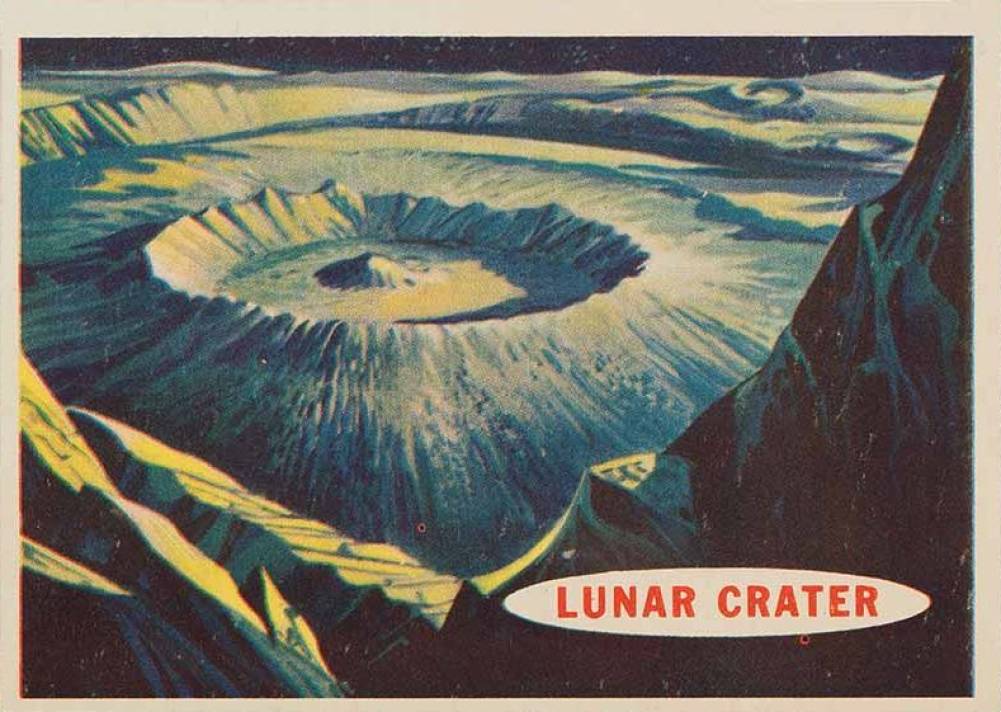 1957 Target: Moon Lunar Crater #40 Non-Sports Card