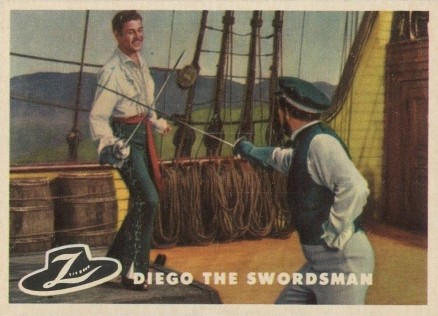 1958 Zorro Diego The Swordsman #2 Non-Sports Card