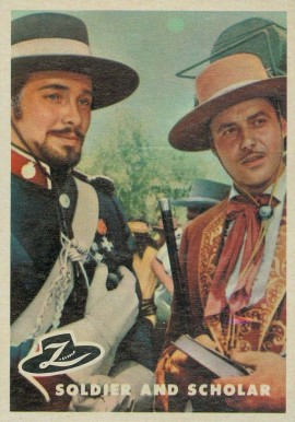 1958 Zorro Soldier And Scholar #7 Non-Sports Card