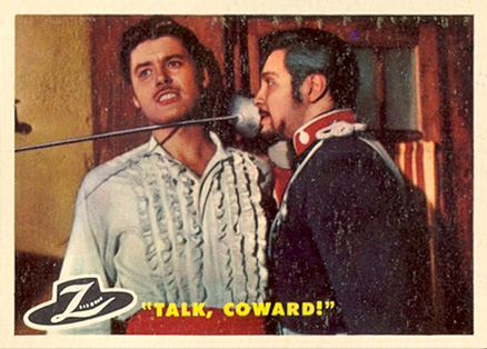 1958 Zorro Talk, Coward! #63 Non-Sports Card