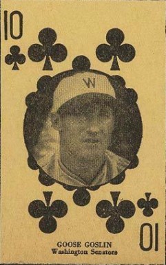 1927 Strip Card Goose Goslin # Baseball Card