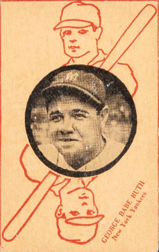 1927 Strip Card Babe Ruth # Baseball Card