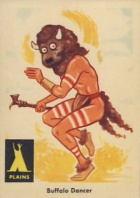 1959 Indian Trading Card Buffalo Dancer #4 Non-Sports Card