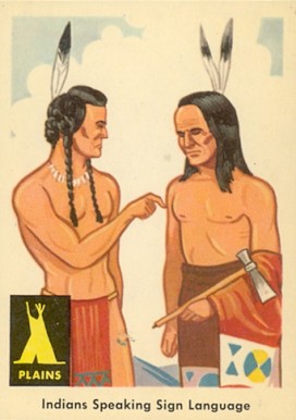 1959 Indian Trading Card Indians Speaking Sign Language #11 Non-Sports Card