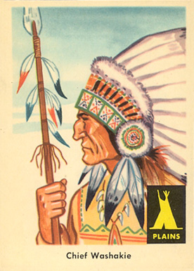 1959 Indian Trading Card Chief Washakie #14 Non-Sports Card