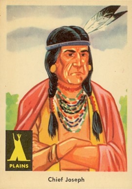 1959 Indian Trading Card Chief Joseph #17 Non-Sports Card
