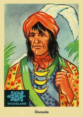 1959 Indian Trading Card Osceola #36 Non-Sports Card