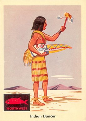 1959 Indian Trading Card Indian Dancer #45 Non-Sports Card