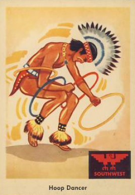 1959 Indian Trading Card Hoop Dancer #58 Non-Sports Card