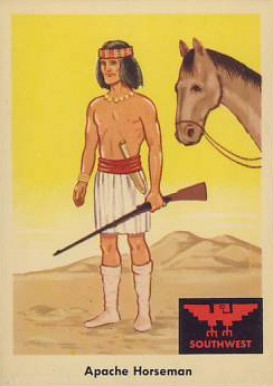 1959 Indian Trading Card Apache Horseman #62 Non-Sports Card