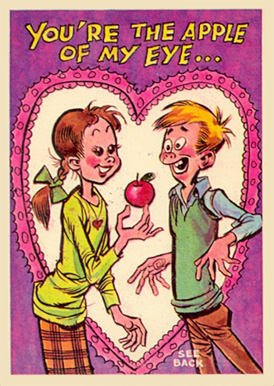 1959 Topps Funny Valentines You're The Apple Of My Eye... #17 Non-Sports Card