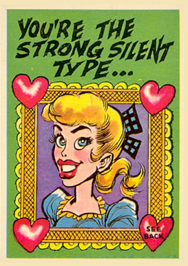 1959 Topps Funny Valentines You're The Strong Silent Type... #36 Non-Sports Card