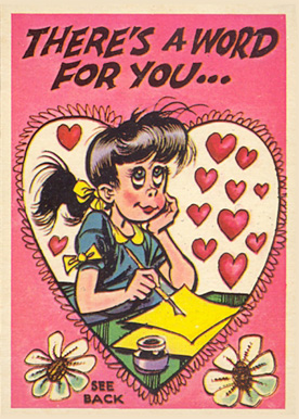 1959 Topps Funny Valentines There's A Word For You... #42 Non-Sports Card