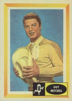 1960 Fleer Spins And Needles Guy Mitchell #11 Non-Sports Card